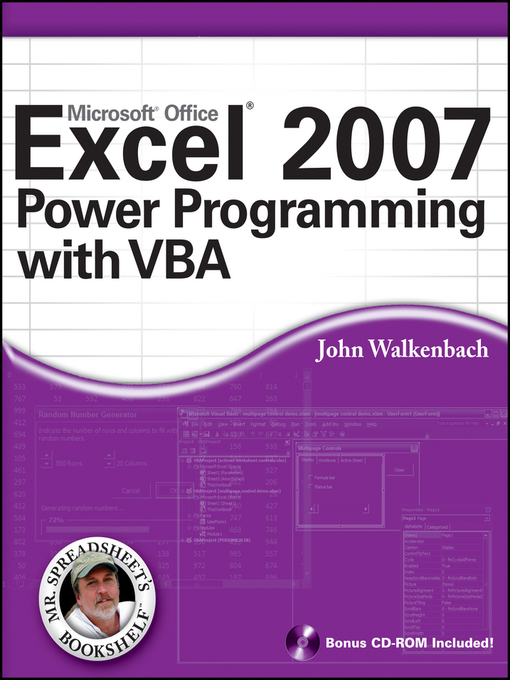Title details for Excel 2007 Power Programming with VBA by John Walkenbach - Available